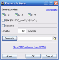 Password Guru screenshot